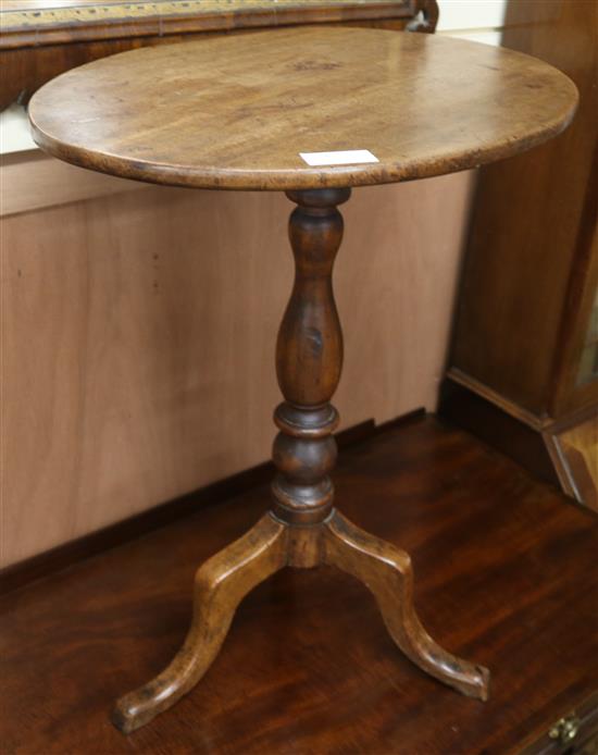 A tripod table, H.69cm